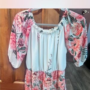 Floral Off-Shoulder Dress